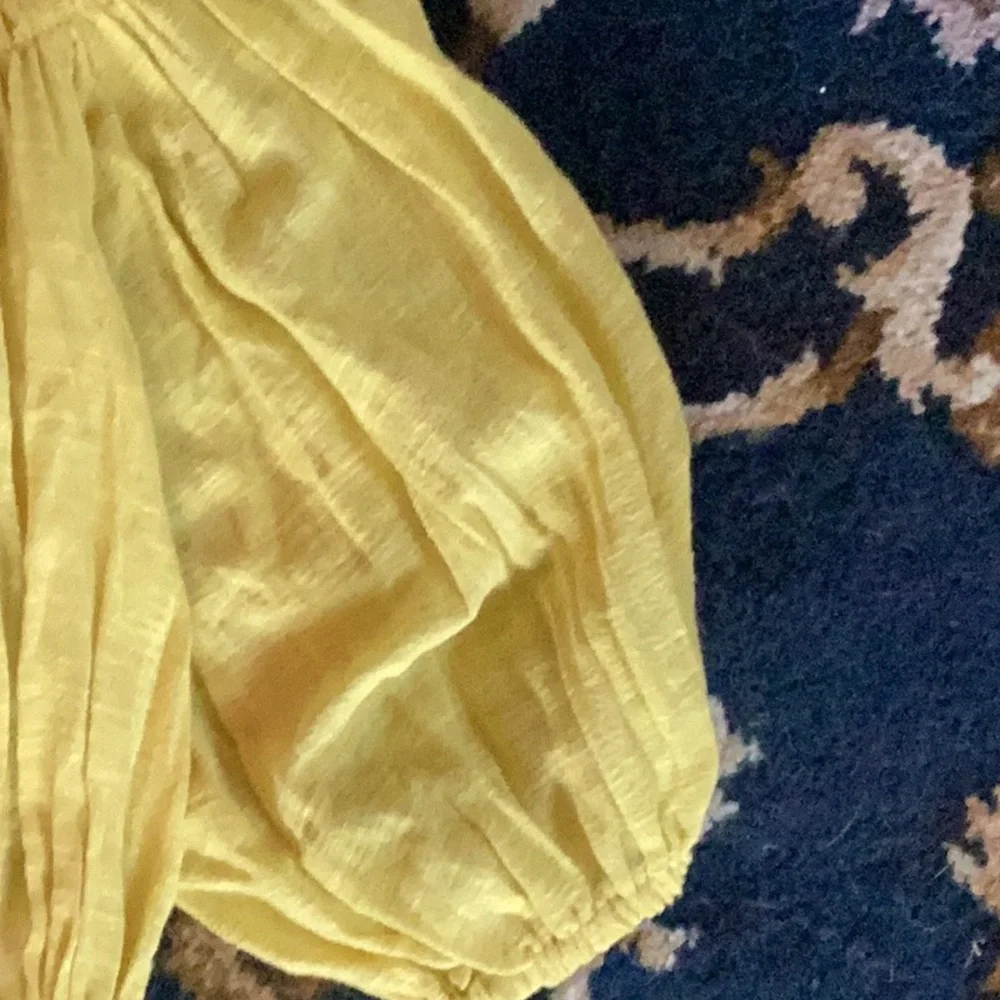 Free People Dancing til Dawn off the shoulder top in citrus honey.NWT. Retail 78